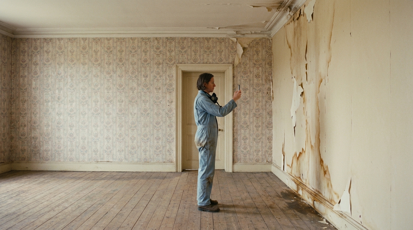 Water intrusion — master bedroom ceiling